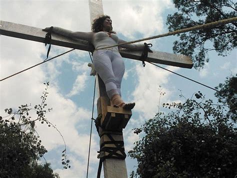 crucified women naked